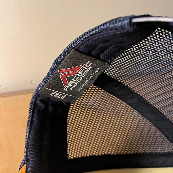 West Coast Monograms Orange and White Trucker Hat - Picture 3 of 6